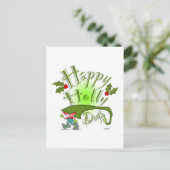 De gelukkige Dagen van de Hulst Feestdagenkaart (Staand voorkant)