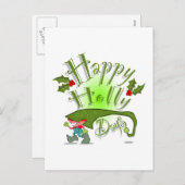 De gelukkige Dagen van de Hulst Feestdagenkaart (Voorkant / Achterkant)