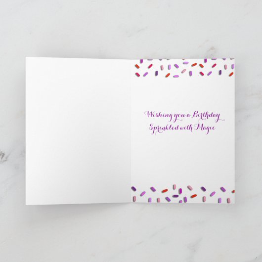 De gelukkige Dochter van de Verjaardag, die u Kaart (Binnen)