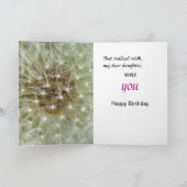 De gelukkige Dochter van de Verjaardag Kaart (Binnen)