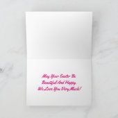 De gelukkige Dochter van Pasen Feestdagen Kaart (Binnen)