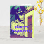 De gelukkige Engel van de Pascha Kaart (Gele Bloem)