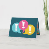 De gelukkige Explosie van de Verjaardag Kaart (Achterkant)