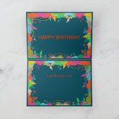 De gelukkige Explosie van de Verjaardag Kaart (Binnen)