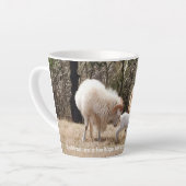 De gelukkige familie latte mok (Linkerhoek)