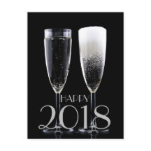 De gelukkige Fluit van Champagne van het Nieuwjaar