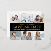 De gelukkige Folie sparen het Briefkaart van de Da (Voorkant / Achterkant)