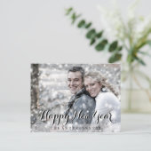 De GELUKKIGE Foto van de Douane van het Manuscript Feestdagenkaart (Staand voorkant)