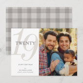 De gelukkige Foto van de Vakantie van het Feestdagenkaart (Voorkant / Achterkant)