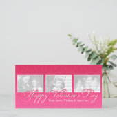 De gelukkige Foto van de Valentijnsdag Feestdagenkaart (Staand voorkant)