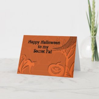 De gelukkige Geheime Vriend van Halloween Kaart