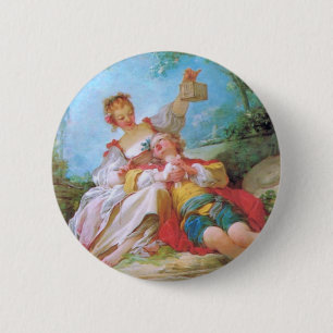 De Gelukkige Geliefden Ronde Button 5,7 Cm
