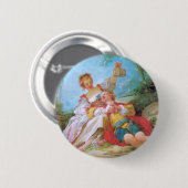 De Gelukkige Geliefden Ronde Button 5,7 Cm (Voorkant /achterkant)