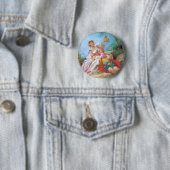 De Gelukkige Geliefden Ronde Button 5,7 Cm (In situ)