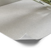 De gelukkige Gerbera Kleurrijke Bloem +Custom Naam Poster (Hoek)