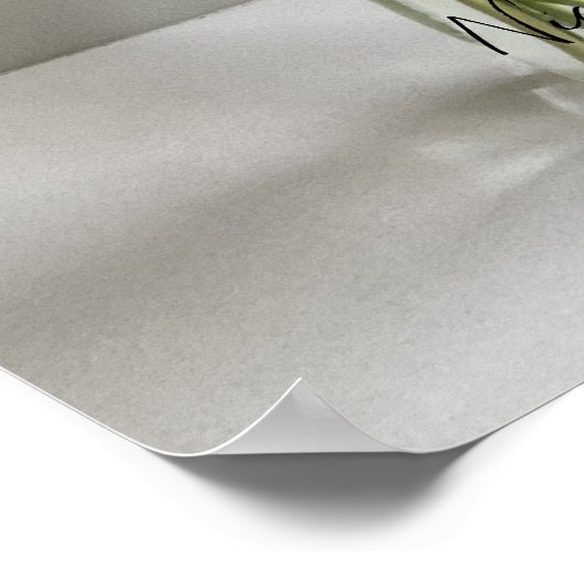 De gelukkige Gerbera Kleurrijke Bloem +Custom Naam Poster (Hoek)