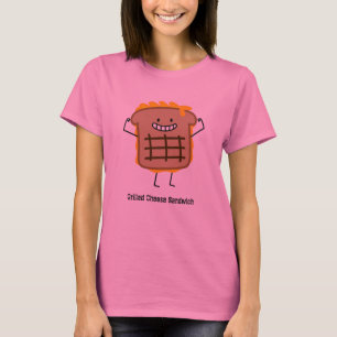 De gelukkige Geroosterde Sandwich van de Kaas T-shirt