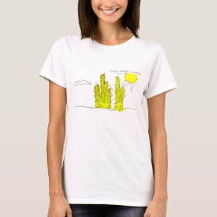 De gelukkige Gouden Funky T-shirt van de Krabbel