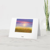 De gelukkige Gouden Groet van de Zonsondergang van Kaart (Achterkant)