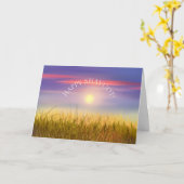 De gelukkige Gouden Groet van de Zonsondergang van Kaart (Gele Bloem)