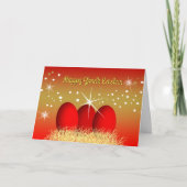 De gelukkige Griekse Rode Eieren van Pasen Feestdagen Kaart (Voorkant)