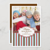 De gelukkige Groet van de Kaart van de Foto van de (Voorkant / Achterkant)