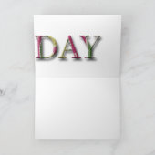 De gelukkige Groet van de Verjaardag met brieven Kaart (Binnen)