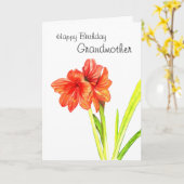 De gelukkige Grootmoeder van de Verjaardag Kaart (Gele Bloem)