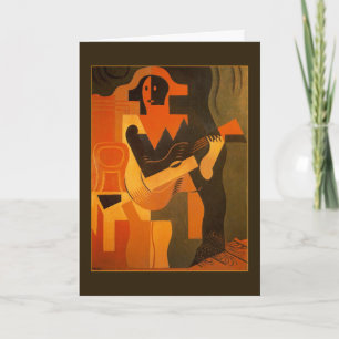 De gelukkige Harlekijn van de Verjaardag met Kaart