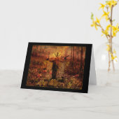 De gelukkige Herfst - de Vogelverschrikker van de Kaart (Gele Bloem)