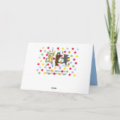 De gelukkige het Dansen Labrador Gelukkige Kaart (Achterkant)