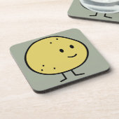 De gelukkige het Glimlachen Vruchten van de Drankjes Onderzetter (Linkerzijde)