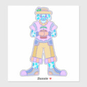 De Gelukkige Hond Sticker (Vel)