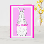 De gelukkige (hoppy) Kaart van de Verjaardag (Gele Bloem)