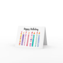 De gelukkige Kaarsen van de Verjaardag