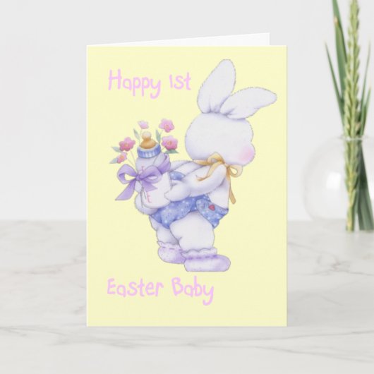 De gelukkige Kaart Pasen van het Baby van de 1st (Voorkant)