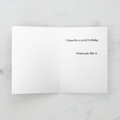 De gelukkige Kaart van de Amigo van de Verjaardag (Binnen)