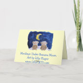 De gelukkige Kaart van de Apen van de Cartoon (Achterkant)