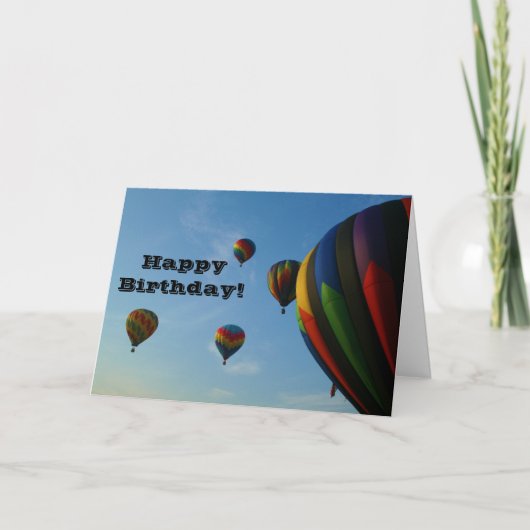 De gelukkige Kaart van de Ballons van de (Voorkant)