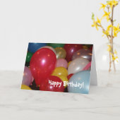 De gelukkige kaart van de Ballons van de (Gele Bloem)