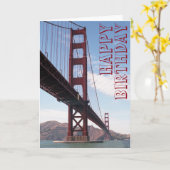 De gelukkige Kaart van de Brug van de Verjaardag (Gele Bloem)