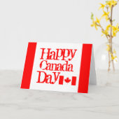 De gelukkige kaart van de Dag van Canada met (Gele Bloem)