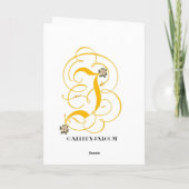 De gelukkige Kaart van de Dag van de Arbeid (Achterkant)