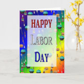 De gelukkige Kaart van de Dag van de Arbeid (Gele Bloem)