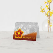 de gelukkige kaart van de diwalifoto (Gele Bloem)