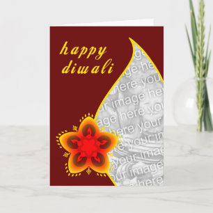 de gelukkige kaart van de diwalifoto: licht