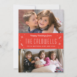 De gelukkige Kaart van de Foto van de Vakantie van