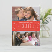 De gelukkige Kaart van de Foto van de Vakantie van (Staand voorkant)