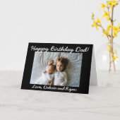 De gelukkige Kaart van de Foto van de Verjaardag (Gele Bloem)