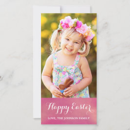 De gelukkige Kaart van de Foto van Pasen Verticale